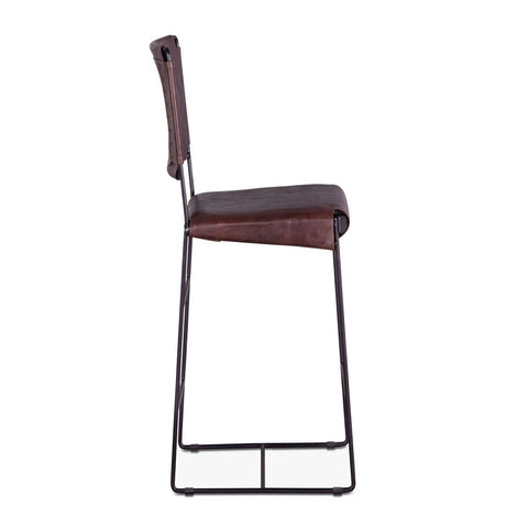 New York Bar Chair Chocolate Leather