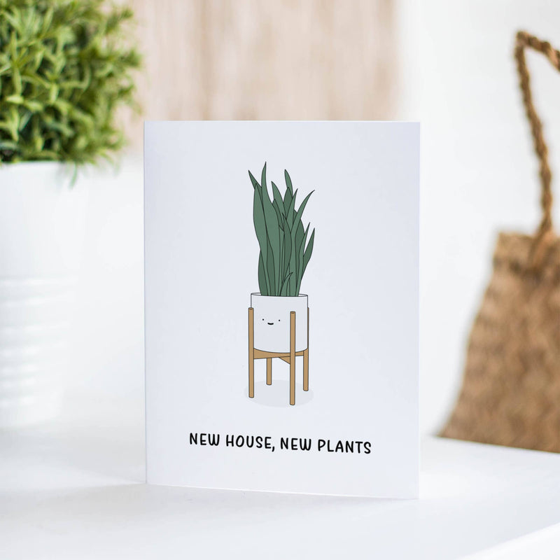 New House, New Plants Greeting Card