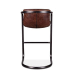 Nisky Leather Bar Chair Geisha Brown