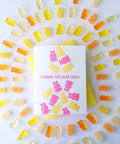 Gummy Bear Letterpress Greeting Card + Sending You Bear Hugs + Sympathy Card + Thinking Of You