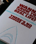 Funny Letterpress Greeting Card + Trouble With Real Life