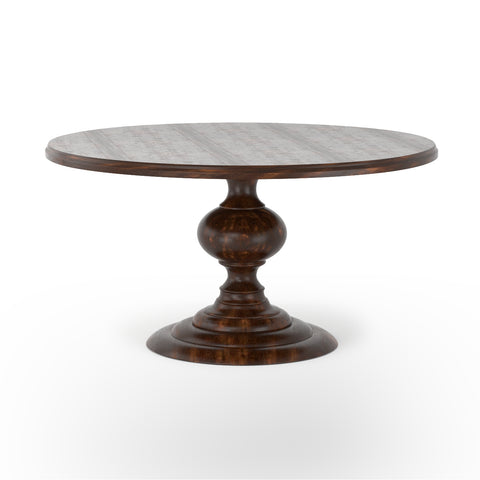 Magnolia Round Dining Table-60-Dark Oak