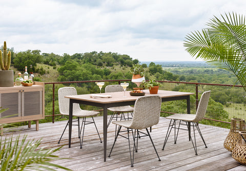Dema Outdoor Dining Chair-Natural