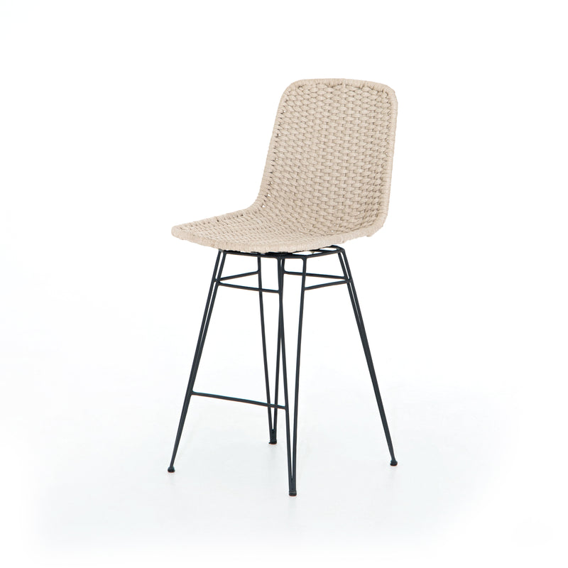 Dema Outdoor Swivel Counter Stool-Natural