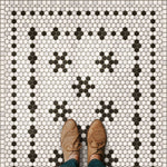 Mosaic B "Clemont Avenue" Vinyl Floorcloth