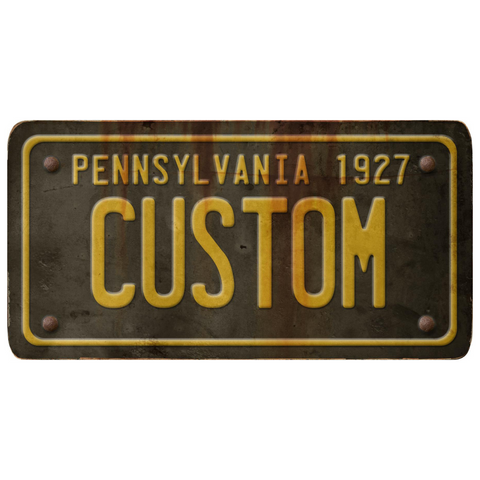 Create Your Own Pennsylvania License Plate