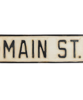 Vintage Style Main St Street Sign Distressed Antiqued