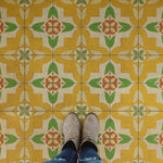 Pattern 33 "Bright And Early" Vinyl Floorcloth