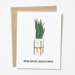 New House, New Plants Greeting Card