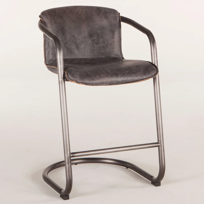 Nisky Leather Counter Chair