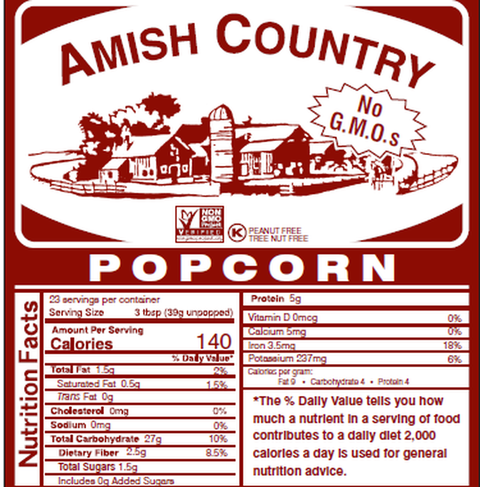 Amish Country Popcorn + Unique Rainbow Blend
