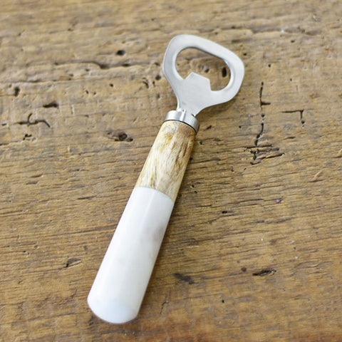 Wood & Marble Handle Bottle Opener