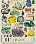 Cavallini Mineralogy Vintage 1000 Piece Jigsaw Puzzle + Best Puzzle + Family Time + Vintage Style + Rainy Day Activities
