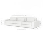 Bloor 3-Pc Sectional - Chess Pewter Furniture