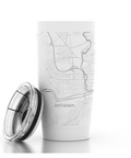 Bethlehem Map Insulated Pint Tumbler, White Barware
