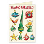 Cavallini Vintage Christmas Ornaments Greeting Card