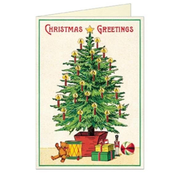 Cavallini Christmas Tree Greeting Card