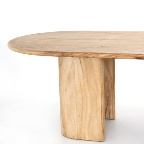 Lunas Oval Dining Table - Gold Guanacaste