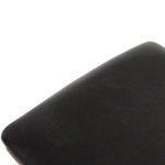 Union Saddle Bar Stool-Distressed Black Vegan Leather