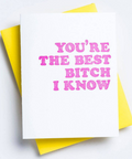 Best Bitch I Know Card Greeting Cards